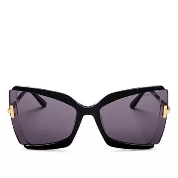 Tom Ford Gia Oversized Butterfly Sunglasses - Picture 3 of 12